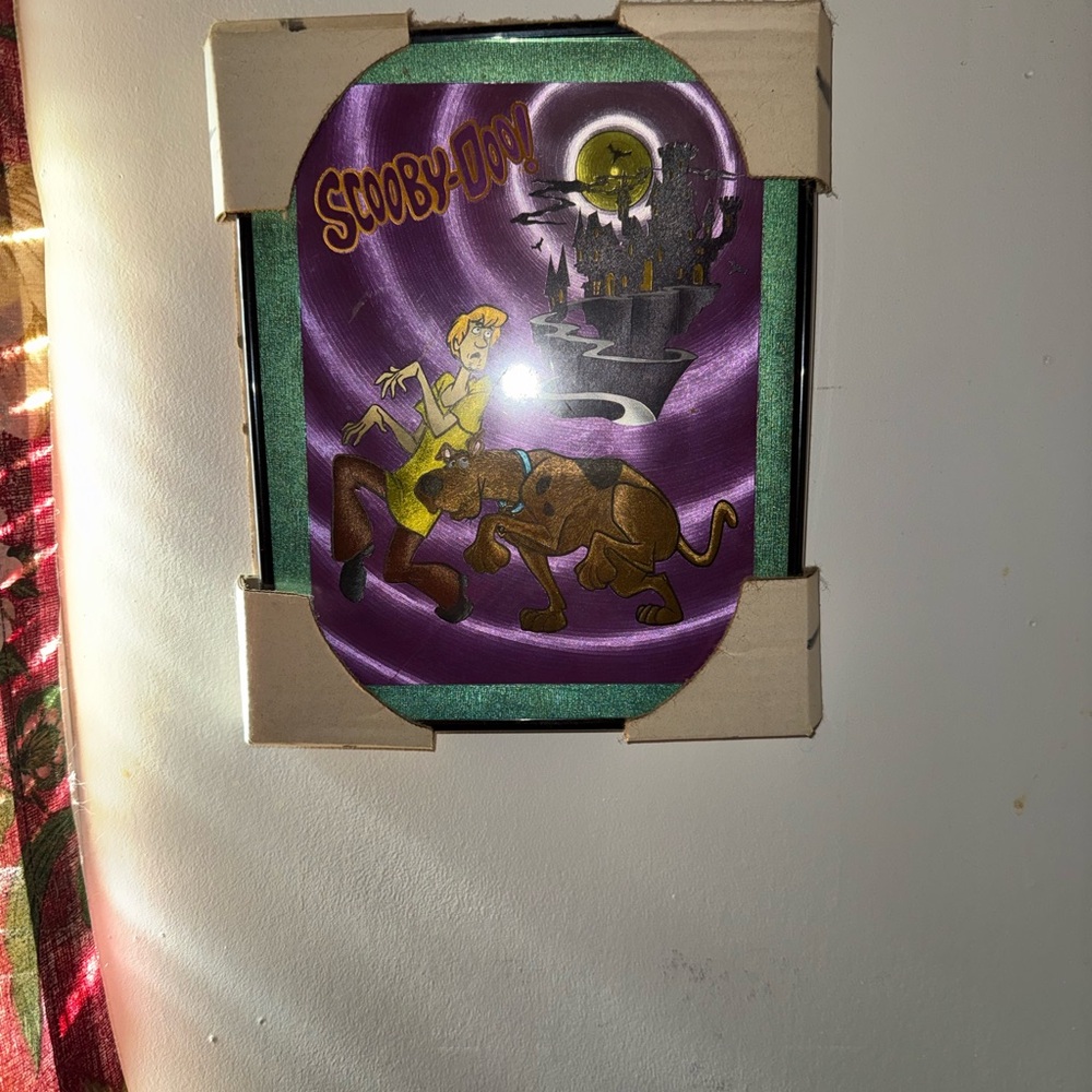 Scooby-Doo Purple Art Glass